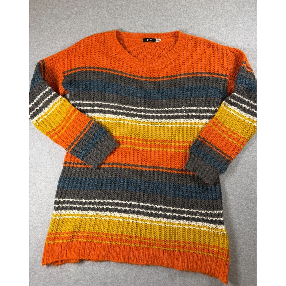 BDG Urban Outfitters Striped Chunky Knit Sweater Oversized  Hippie Small SKU 275